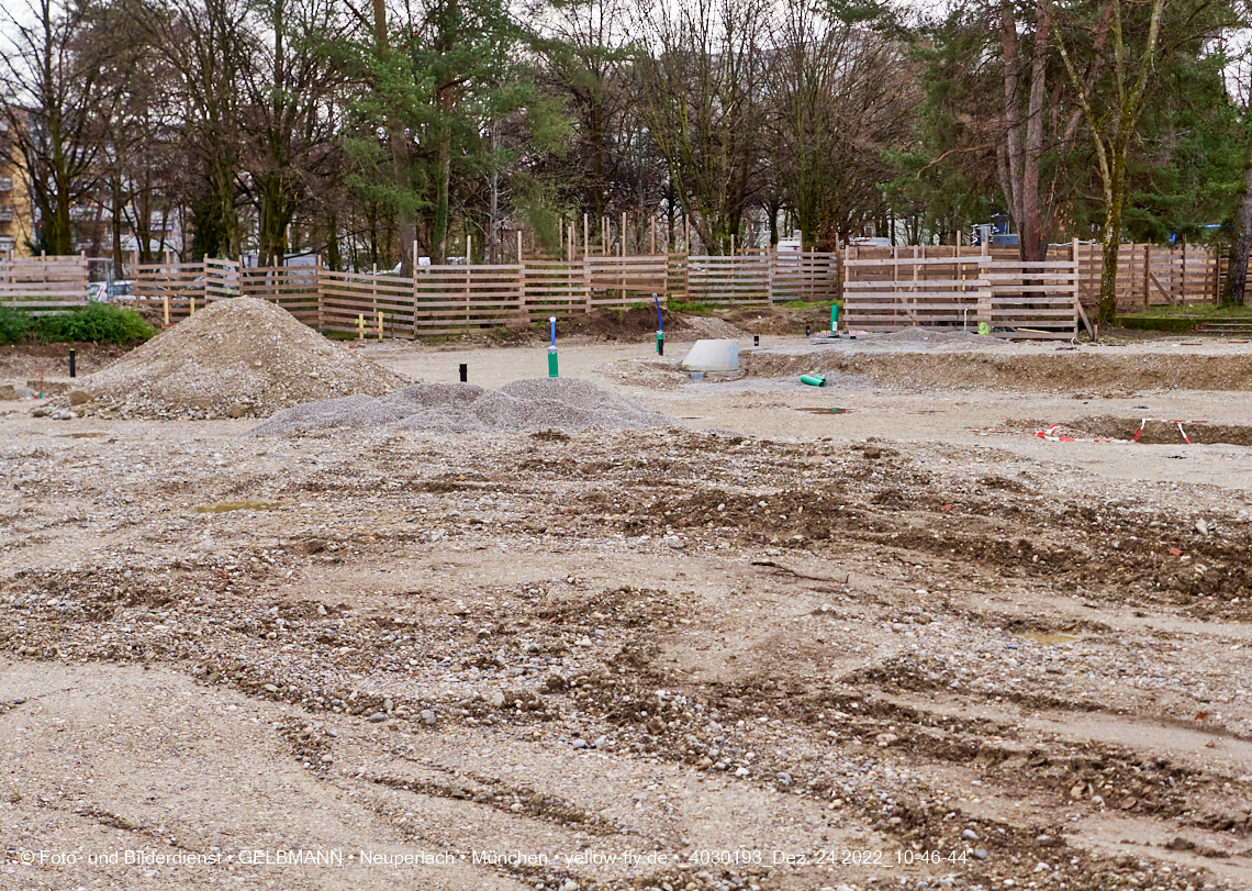 24.12.2022 - Baustelle an der Quiddestraße Haus für Kinder in Neuperlach
